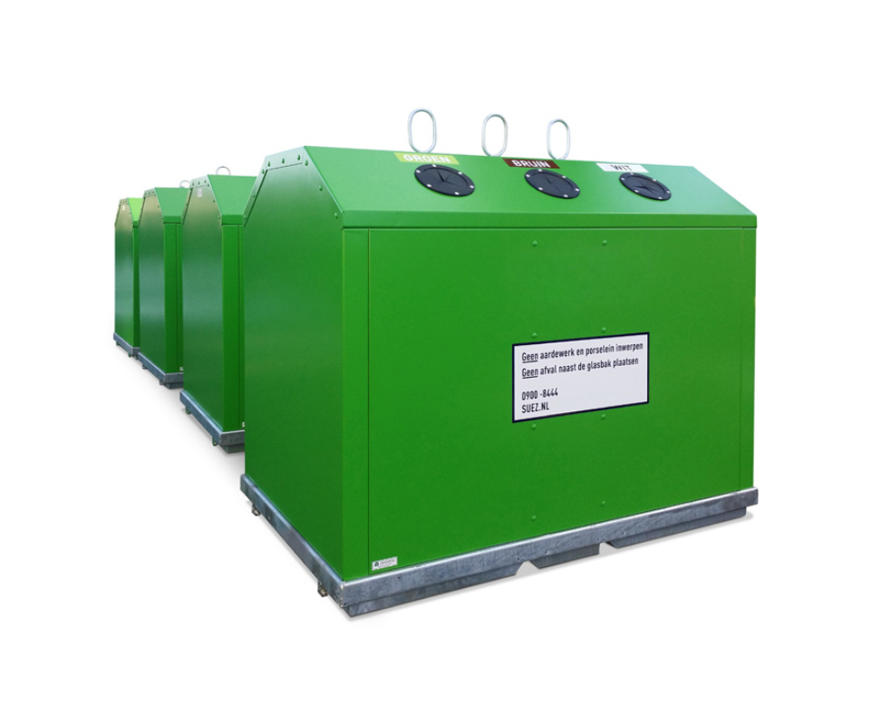 Staal uitgevoerde containers