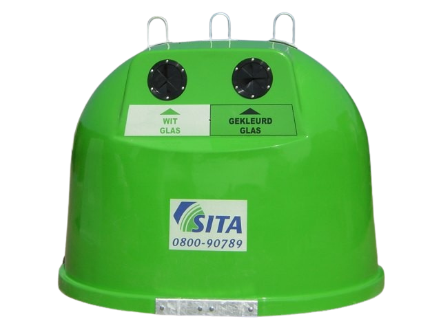 Polyester uitgevoerde containers